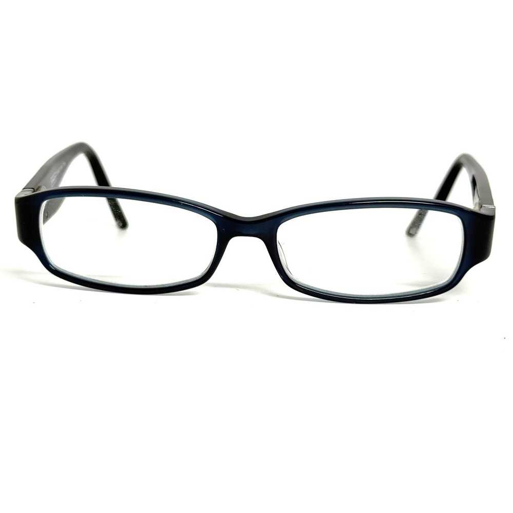 Coach Bernice 944 Teal Signature C Pattern Rectangular Eyeglass Frames 135